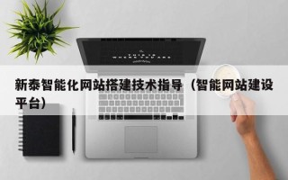 樟树新泰智能化网站搭建技术指导（智能网站建设平台）